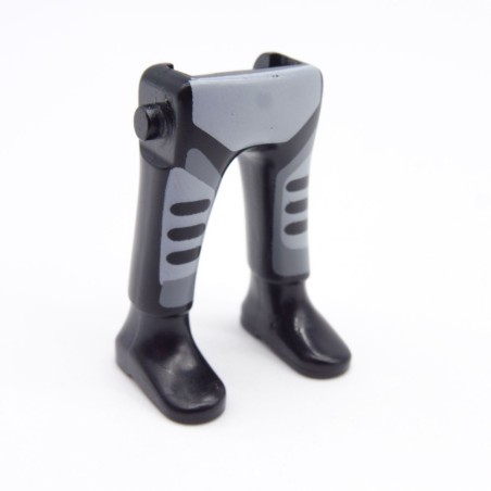Playmobil 40202 Paire de Jambes Noir Gris Bottines Noires