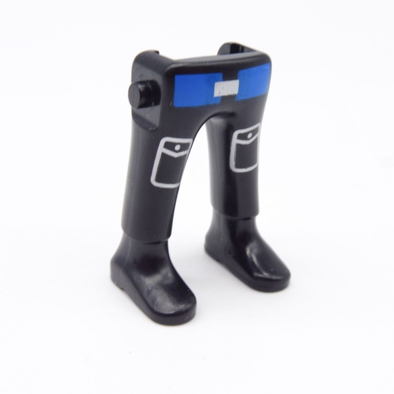 Playmobil 40203 Paire de Jambes Noir Bleu Poches Bottines Noires