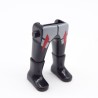 Playmobil 40206 Paire de Jambes Noir Blanc Rouge Bottes Noires