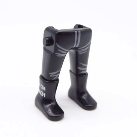 Playmobil 40207 Paire de Jambes Noir Blanc Bottes Noires