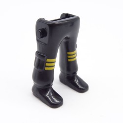 Playmobil 40208 Paire de Jambes Noir Jaune Poches Chaussures Noires