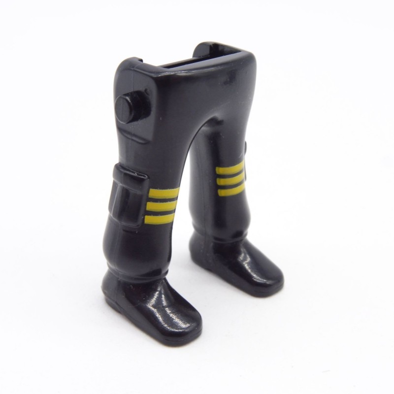Playmobil 40208 Paire de Jambes Noir Jaune Poches Chaussures Noires