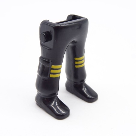 Playmobil 40208 Paire de Jambes Noir Jaune Poches Chaussures Noires