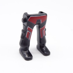 Playmobil 40209 Paire de Jambes Noir Rouge Poches Chaussures Noires