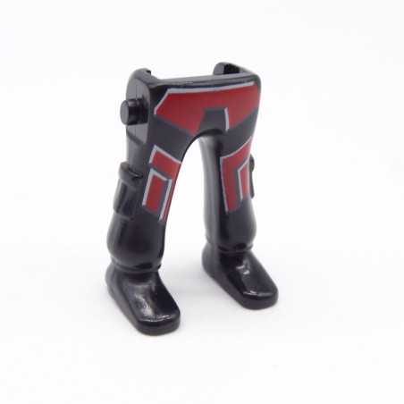Playmobil 40209 Paire de Jambes Noir Rouge Poches Chaussures Noires