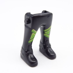 Playmobil 40212 Paire de Jambes Noir Vert Grosses Chaussures Noires