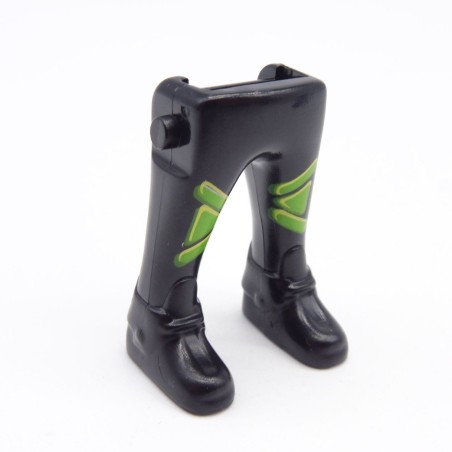 Playmobil 40212 Paire de Jambes Noir Vert Grosses Chaussures Noires
