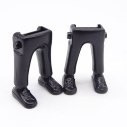 Playmobil 40217 Lot de 2 Paires de Jambes Noir Baskets Noires