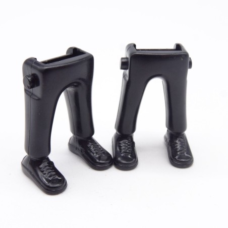 Playmobil 40217 Lot de 2 Paires de Jambes Noir Baskets Noires