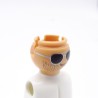 Playmobil 40222 Tête Teint Beige Mal Rasé Lunettes de Soleil