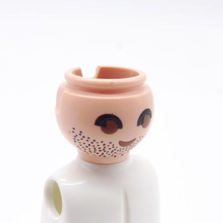 Playmobil 40225 Tête Homme Mal Rasé Yeux Noirs