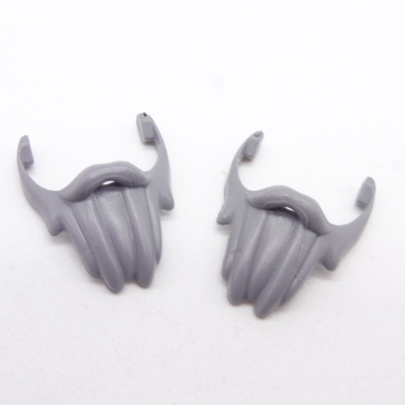 Playmobil 40233 Lot de 2 Barbes Gris Foncé Style Pirate