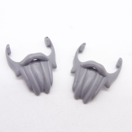 Playmobil 40233 Lot de 2 Barbes Gris Foncé Style Pirate