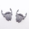 Playmobil 40233 Lot de 2 Barbes Gris Foncé Style Pirate