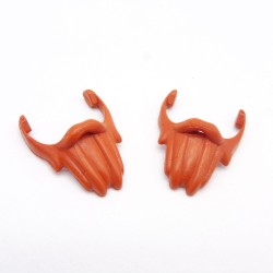 Playmobil 40234 Lot de 2 Barbes Orange Foncé Style Pirate