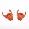Playmobil 40234 Lot de 2 Barbes Orange Foncé Style Pirate