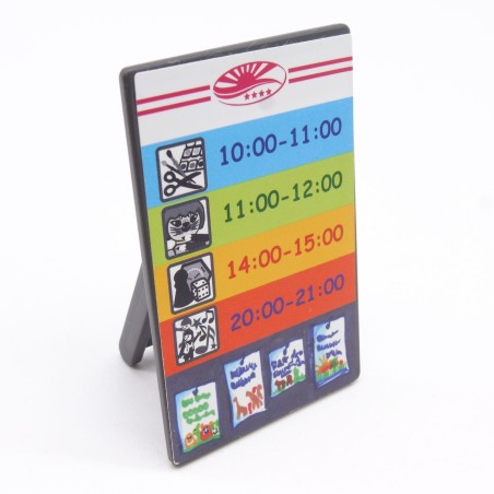 Playmobil 40256 Panneau Tableau Gris Horaires