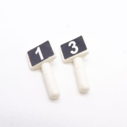 Playmobil 40260 Lot de 2 Petites Pancartes avec Chiffres