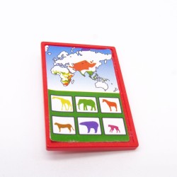 Playmobil 40301 Panneau Rouge Zoo Animaux System X