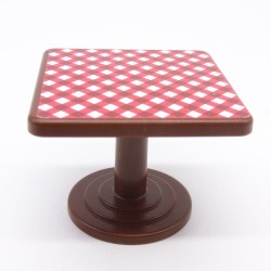 Playmobil 40318 Table Carrée Marron Rouge 70336