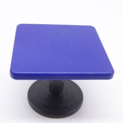 Playmobil 40325 Table Carrée Bleue Rayée sur le dessus