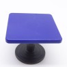 Playmobil 40325 Table Carrée Bleue Rayée sur le dessus