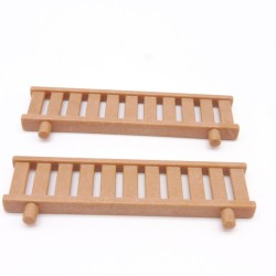 Playmobil 40391 Lot de 2 Petites Barrières Marron 4281