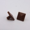 Playmobil 40405 Lot de 2 Dessus de Poteau Marron 5684 6473 6533 6926 6927 6931 6934 6935 