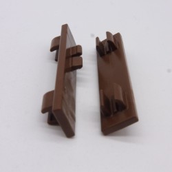 Playmobil 40407 Lot de 2 Connecteurs Marrons Barrière 5684 6473 6533 6926 6927 6931 6934