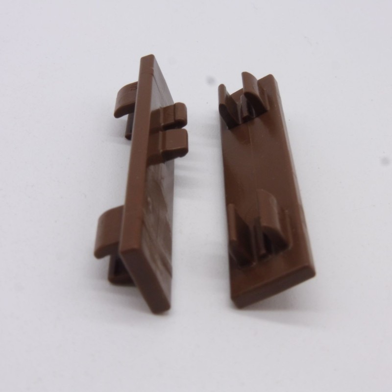 Playmobil 40407 Lot de 2 Connecteurs Marrons Barrière 5684 6473 6533 6926 6927 6931 6934