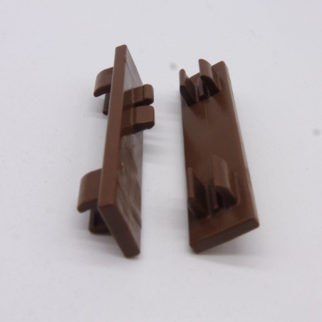Playmobil 40407 Lot de 2 Connecteurs Marrons Barrière 5684 6473 6533 6926 6927 6931 6934