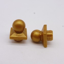 Playmobil 40412 Lot de 2 Boules Dorées Décorations Barrière System X 5221 5224 5348 5531 5671