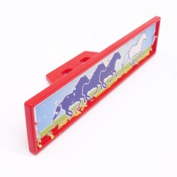 Playmobil 40481 Enseigne Rouge Centre équestre System X 4190 Sticker Usé