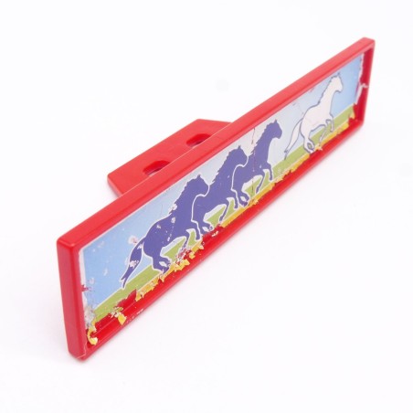 Playmobil 40481 Enseigne Rouge Centre équestre System X 4190 Sticker Usé