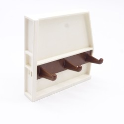 Playmobil 40482 Mur de Séparation Blanc avec crochets Marrons System X 4190
