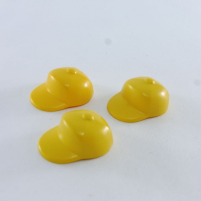 Playmobil 16035 Playmobil Lot of 3 Yellow Caps