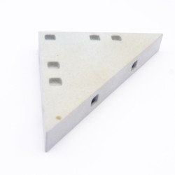 Playmobil 40542 Plaque de Sol System X Gris Bleu Triangle 90x90x125mm Jaunissement