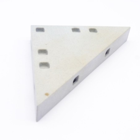 Playmobil 40542 Plaque de Sol System X Gris Bleu Triangle 90x90x125mm Jaunissement