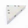 Playmobil 40542 Plaque de Sol System X Gris Bleu Triangle 90x90x125mm Jaunissement