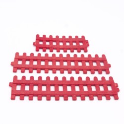 Playmobil 40547 Lot de 3 Barrières Rouges 5531 Petites Casses