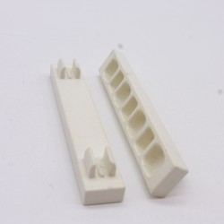 Playmobil 40549 Lot de 2 Petites Plaques Blanches avec 2 Pinces System X