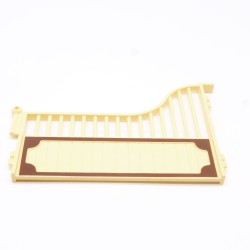 Playmobil 40564 Mur Droit Jaune Paille et Marron pour Box à Chevaux 5516 5517 70589