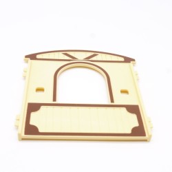 Playmobil 40565 Mur du Fond Jaune Paille et Marron pour Box à Chevaux 5516 5517 70589