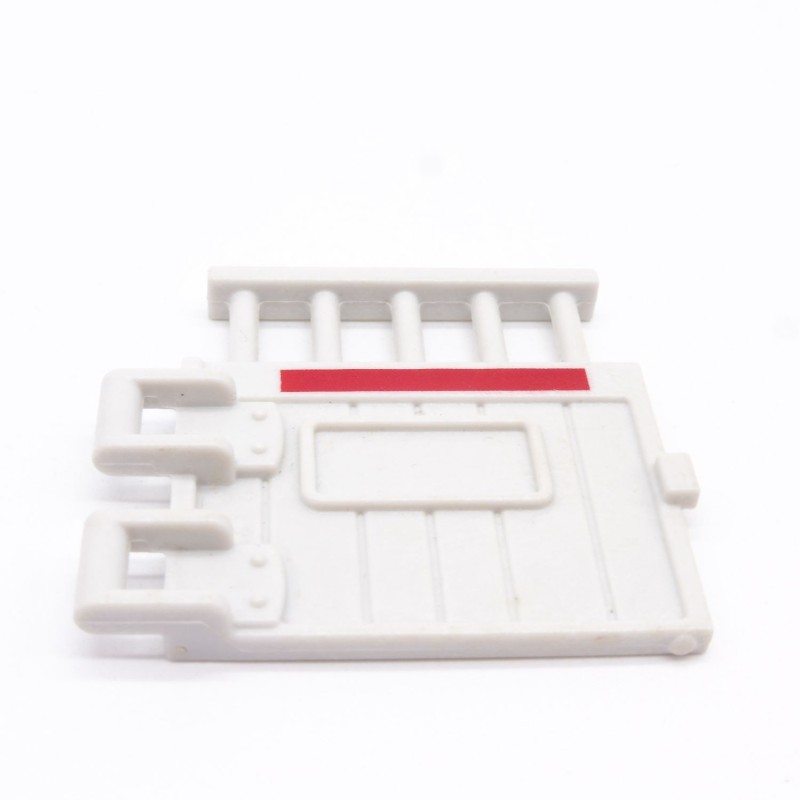 Playmobil 40569 Porte du Portail Gris Clair et Rouge pour Box à Chevaux 5107 5108