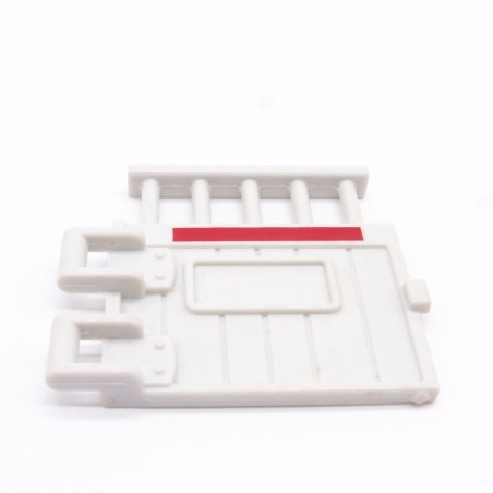 Playmobil 40569 Porte du Portail Gris Clair et Rouge pour Box à Chevaux 5107 5108