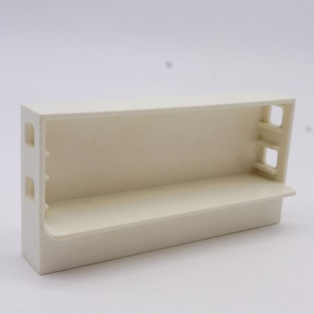 Playmobil 18755 Petit Mur Bas Blanc avec étagère System X 4343 4346 5989 6865 9372