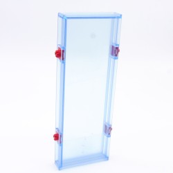 Playmobil 14521 Mur Transparent Bleu System X 60mm x 165mm 3186 3240 un peu sale et rayé