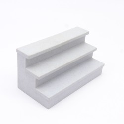 Playmobil 13429 Escalier Gris Bleu 90mm X 45mm X 45mm System X 3965 4324 5923 Léger Jaunissement