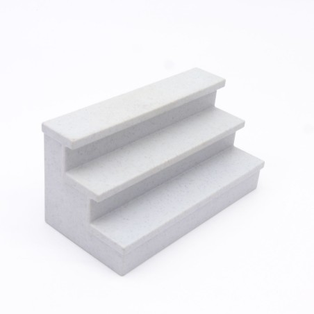 Playmobil 13429 Escalier Gris Bleu 90mm X 45mm X 45mm System X 3965 4324 5923 Léger Jaunissement