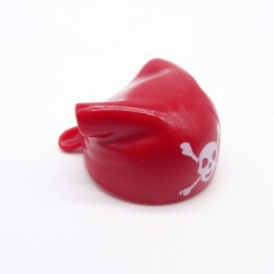 Playmobil 40593 Chapeau Bandana Enfant Rouge Pirate Tête de Mort